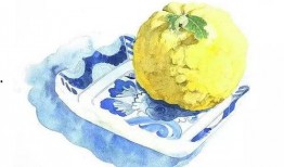 水彩吃瓜,吃瓜瞬间定格美好时光